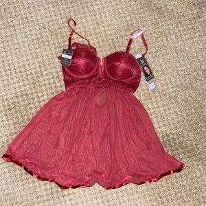 Daisy Fuentes Flirty Babydoll Set